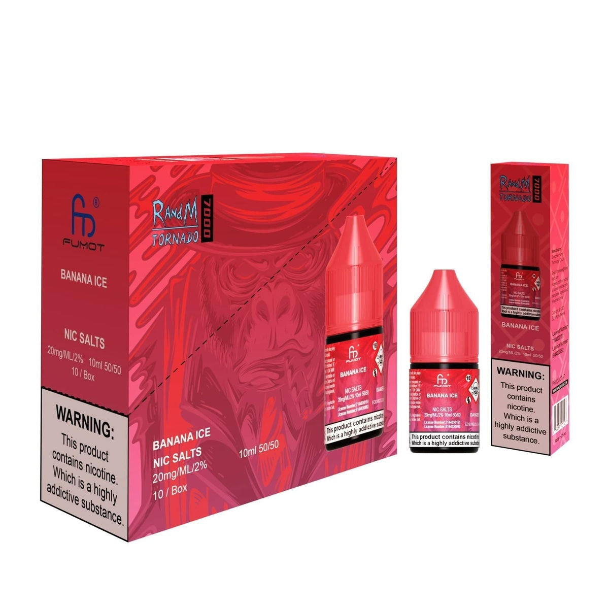 Buy R and M 7000 Nic Salt 10ml - Box of 10 - Banana Ice