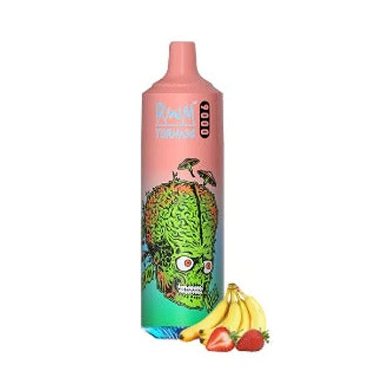 Buy RandM Tornado 9000 Puffs Disposable Vape Box of 10 - Banana Custard