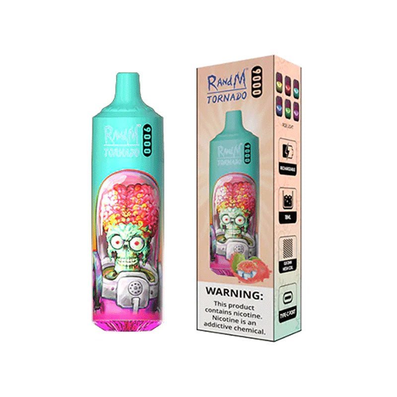 Buy RandM Tornado 9000 Puffs Disposable Vape Box of 10 - Guava Ice