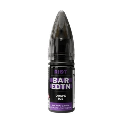 Buy Riot Squad Bar Edition Nic Salt 10ml E - liquids - Box of 10 - Grape Ice