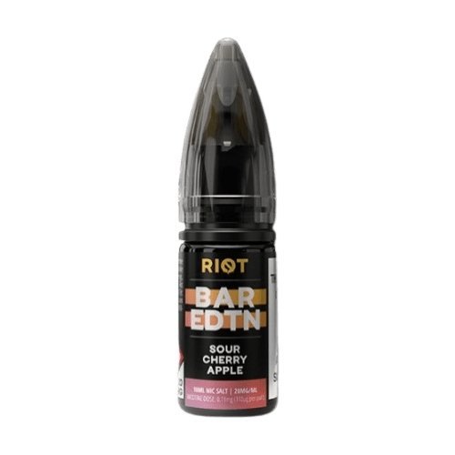 Buy Riot Squad Bar Edition Nic Salt 10ml E - liquids - Box of 10 - Sour Cherry Apple