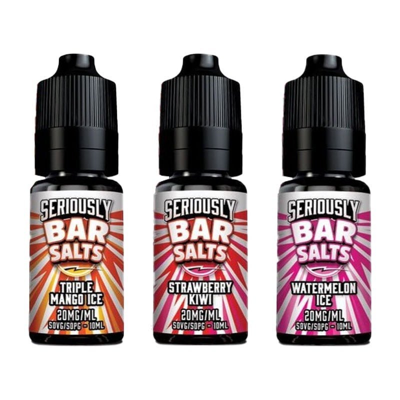 Buy Seriously Bar Salt 10ml E - liquids Nic Salts - Box of 10 - Watermelon Ice