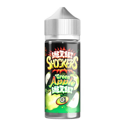 Buy Sherbet Shockers 100ml Shortfill - Green Apple Sherbet