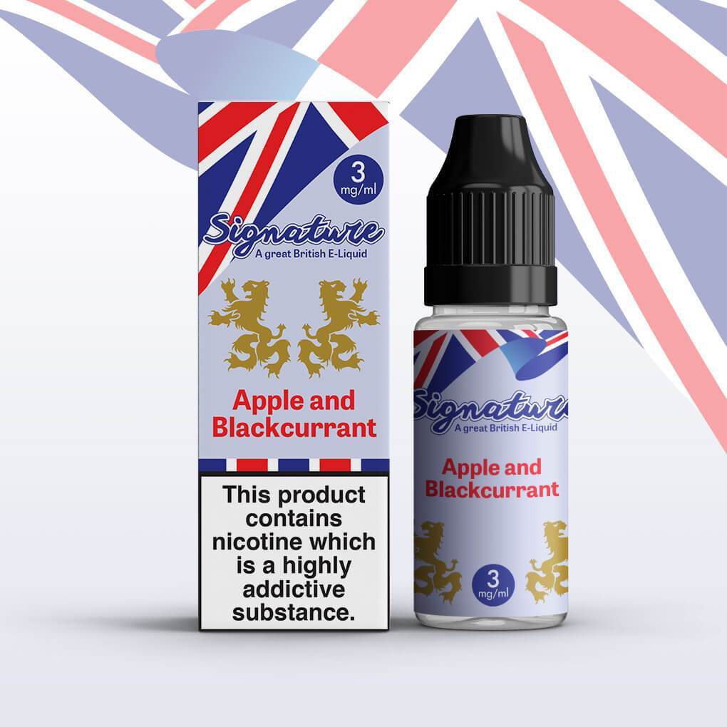 Buy Signature - Apple And Blackcurrant - 10ml (Pack of 10) - 3mg