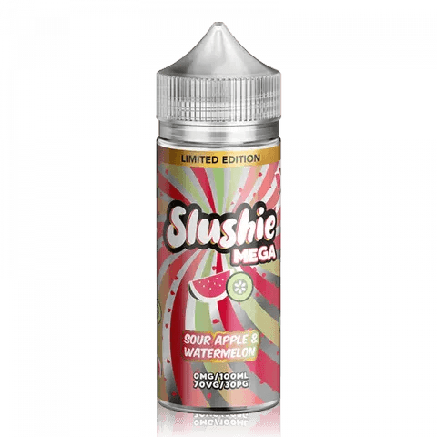 Buy Slushie Mega 100ml Shortfill E - Liquids - Sour Apple & Watermelon