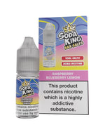 Buy Soda King Nic Salt 10ml - Box of 10 - Raspberry Blueberry Lemon