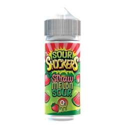 Buy Sour Shockers 100ml E - Liquid - Straw Melon Sour