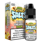 Buy Sour shockers Nic Salt 10ml Pack of 5 - Peach Pineapple