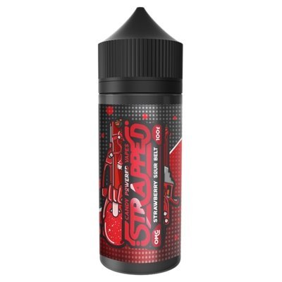 Buy Strapped 100ML Shortfill - Strawberry Sour Belt