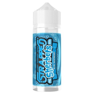 Buy Strapped Sherbets 100ML Shortfill - Blue Raspberry