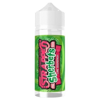 Buy Strapped Sherbets 100ML Shortfill - Lime Grapefruit