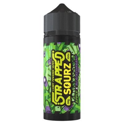 Buy Strapped Sourz 100ML Shortfill - Apple & Blackcurrant
