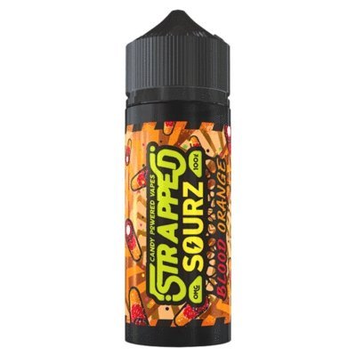 Buy Strapped Sourz 100ML Shortfill - Blood Orange