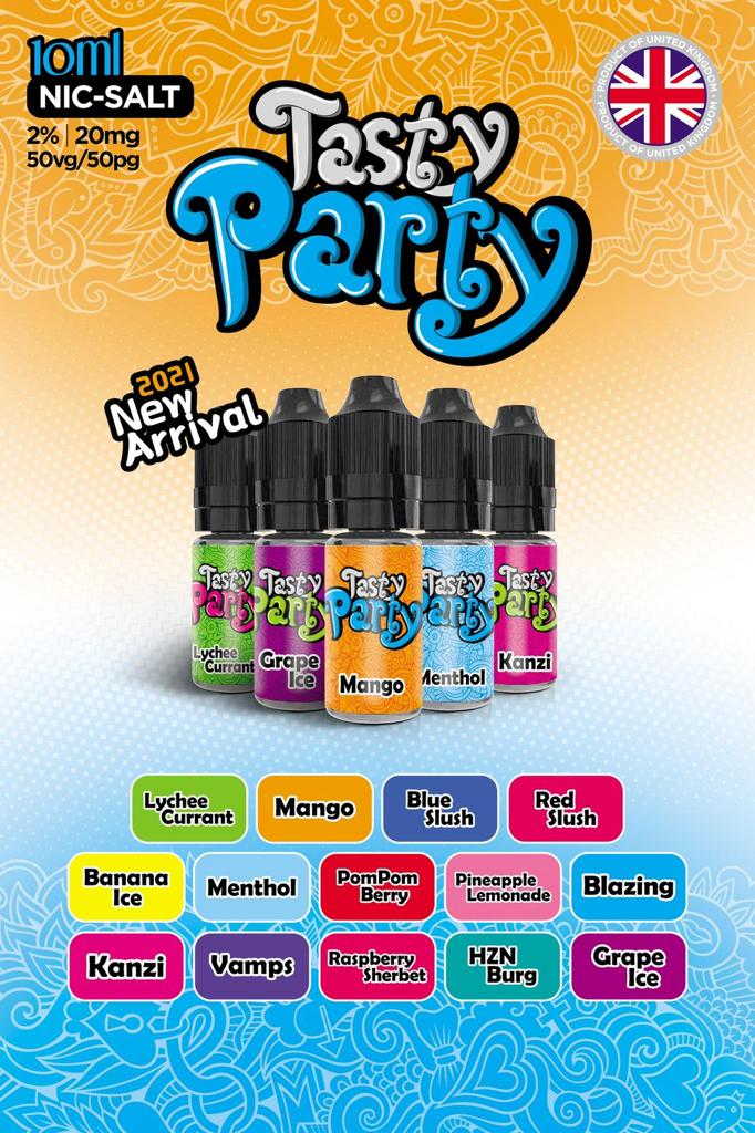 Buy Tasty Party 10ml Nic Salt - 20mg
