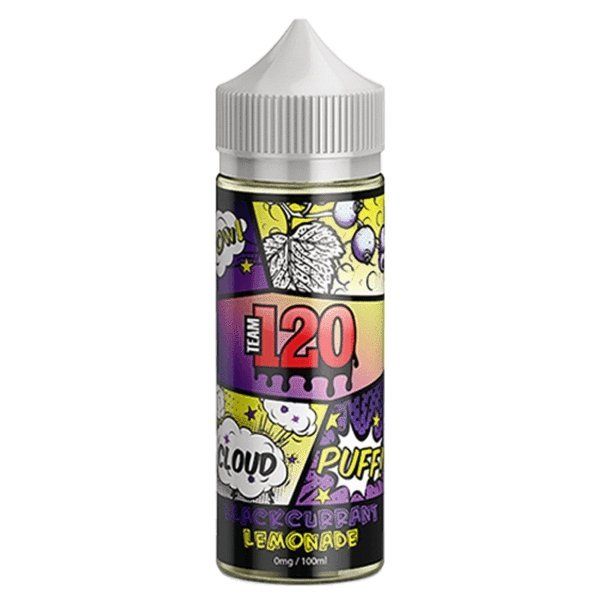 Buy Team 120 100ml Shortfill - Blackcurrant Lemonade