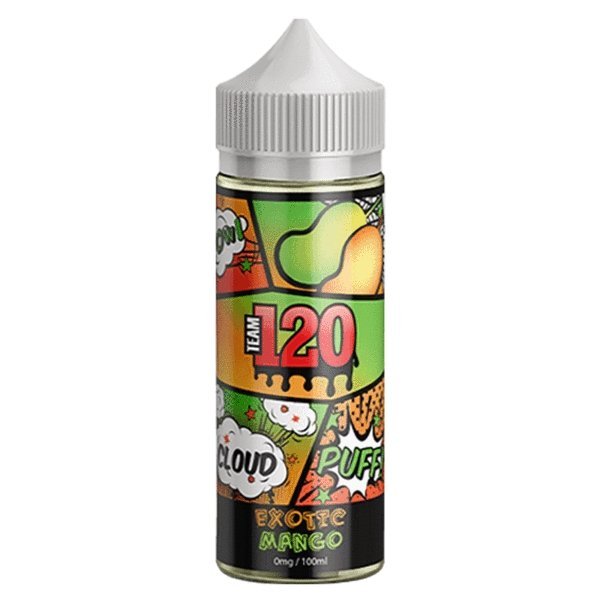 Buy Team 120 100ml Shortfill - Exotic Mango