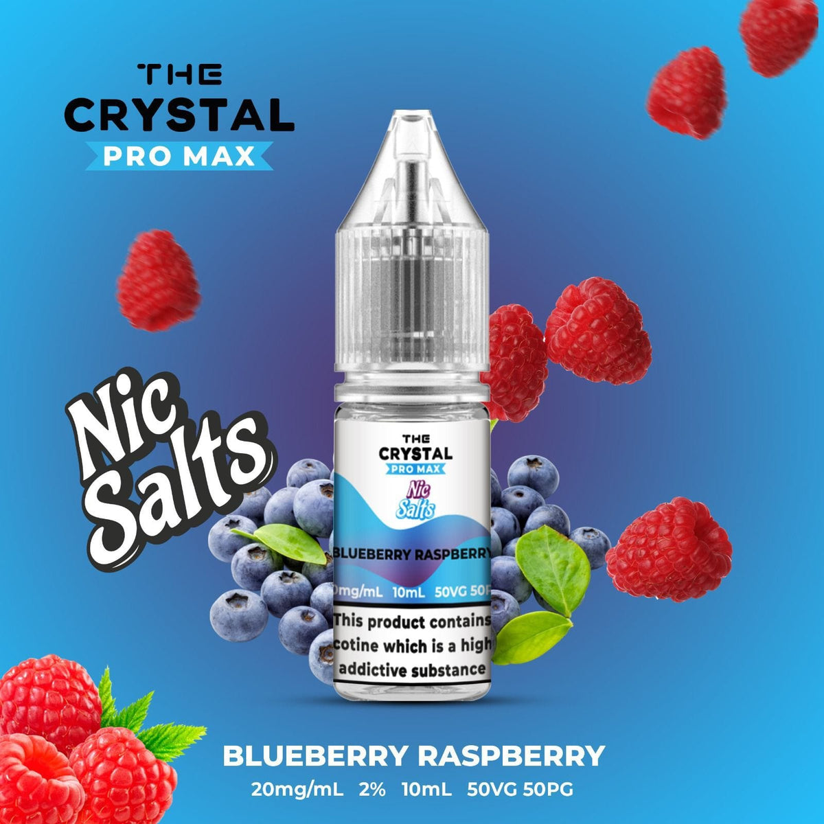 Buy Hayati Crystal Pro Max Hayati Nic Salts 10ml - Box of 10 - Blueberry Raspberry