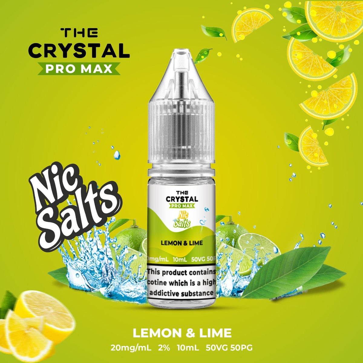 Buy Hayati Crystal Pro Max Hayati Nic Salts 10ml - Box of 10 - Lemon Lime