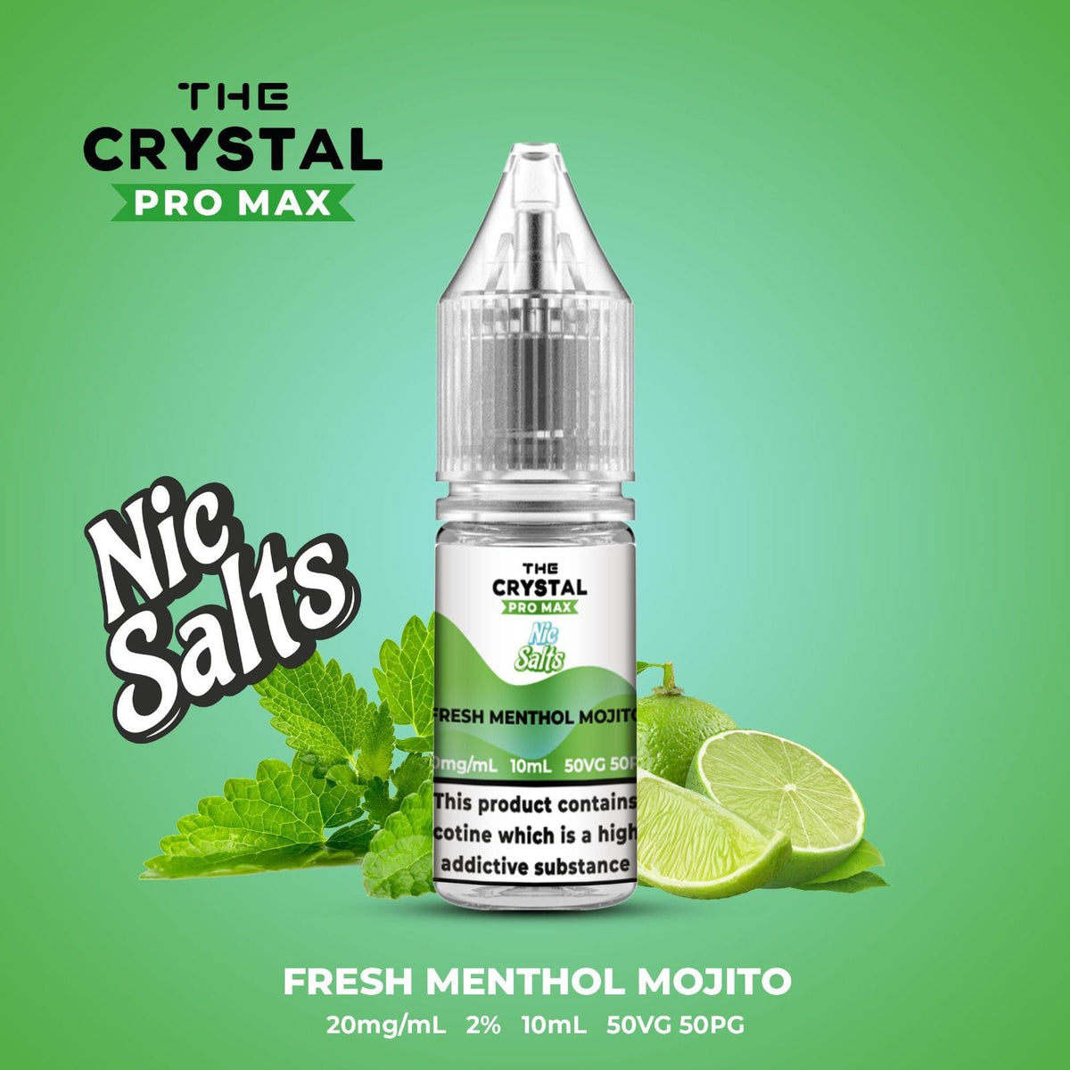 Buy Hayati Crystal Pro Max Hayati Nic Salts 10ml - Box of 10 - Fresh Menthol Mojito