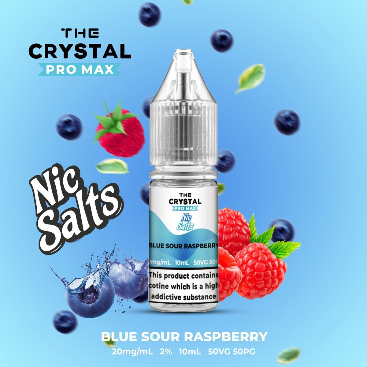 Buy Hayati Crystal Pro Max Hayati Nic Salts 10ml - Box of 10 - Blue Sour Raspberry