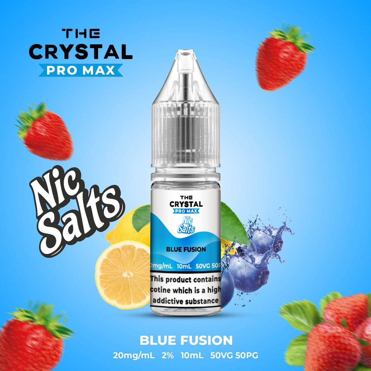 Buy Hayati Crystal Pro Max Hayati Nic Salts 10ml - Box of 10 - Blue Fusion
