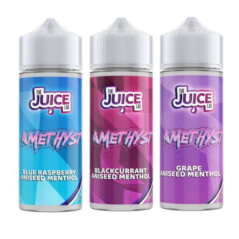 Buy The Juice Lab - Amethyst 100ml Shortfill - Blue Raspberry Aniseed Menthol
