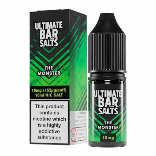 Buy Ultimate Bar Salt 10ml E - liquids Nic Salts - Box of 10 - The Monster