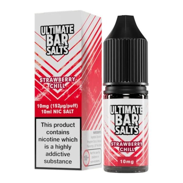 Buy Ultimate Bar Salt 10ml E - liquids Nic Salts - Box of 10 - Strawberry Chill