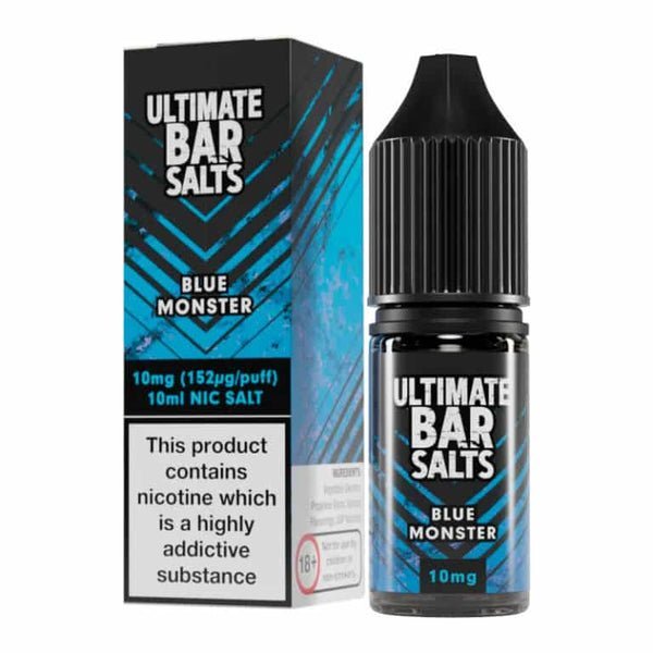 Buy Ultimate Bar Salt 10ml E - liquids Nic Salts - Box of 10 - Blue Monster