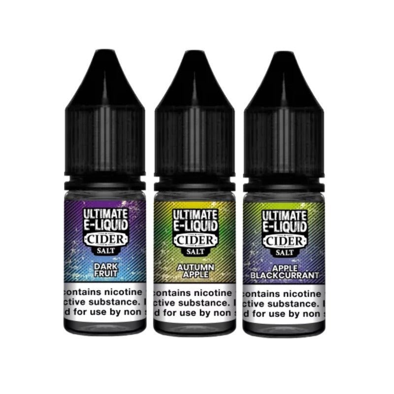 Buy Ultimate E - Liquid Cider 10ML Nic Salt (Pack of 10) - 10mg