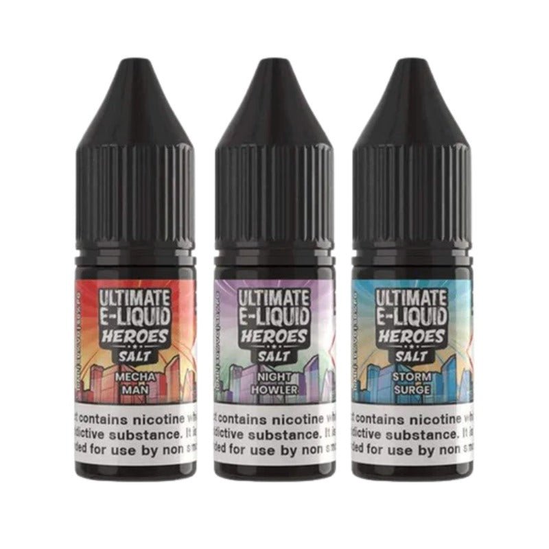 Buy Ultimate E - Liquid Heroes 10ML Nic Salt (Pack of 10) - 10mg