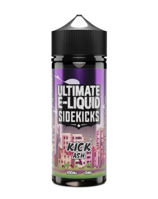 Buy Ultimate E - Liquid Sidekicks 100ML Shortfill - Kick Ash