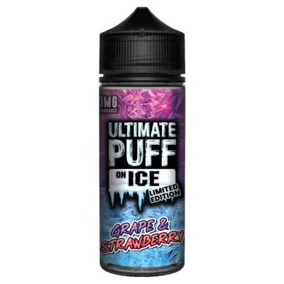 Buy Ultimate Puff On Ice 100ML Shortfill - Grape & Strawberry