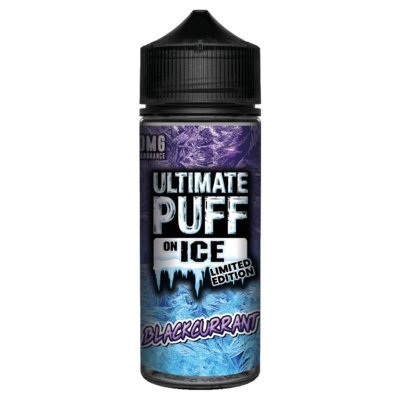 Buy Ultimate Puff On Ice 100ML Shortfill - Blackcurrant