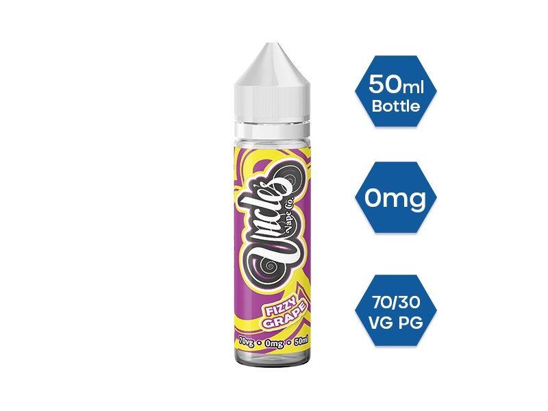Buy Uncle Vape Co. 50ml E - liquids Shortfill - Fizzy Grape