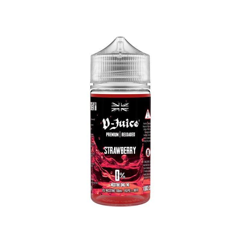 Buy V Juice 100ml Shortfill - Strawberry