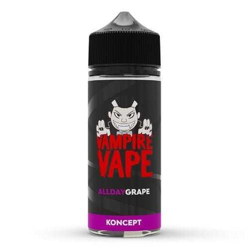 Buy Vampire Vape Koncept 100ml Shortfills E - liquids - All Day Grape