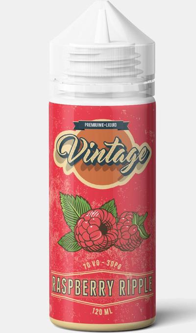 Buy Vintage Juice 100ML Shortfill - Raspberry Ripple