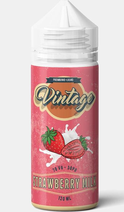 Buy Vintage Juice 100ML Shortfill - Strawberry Milk