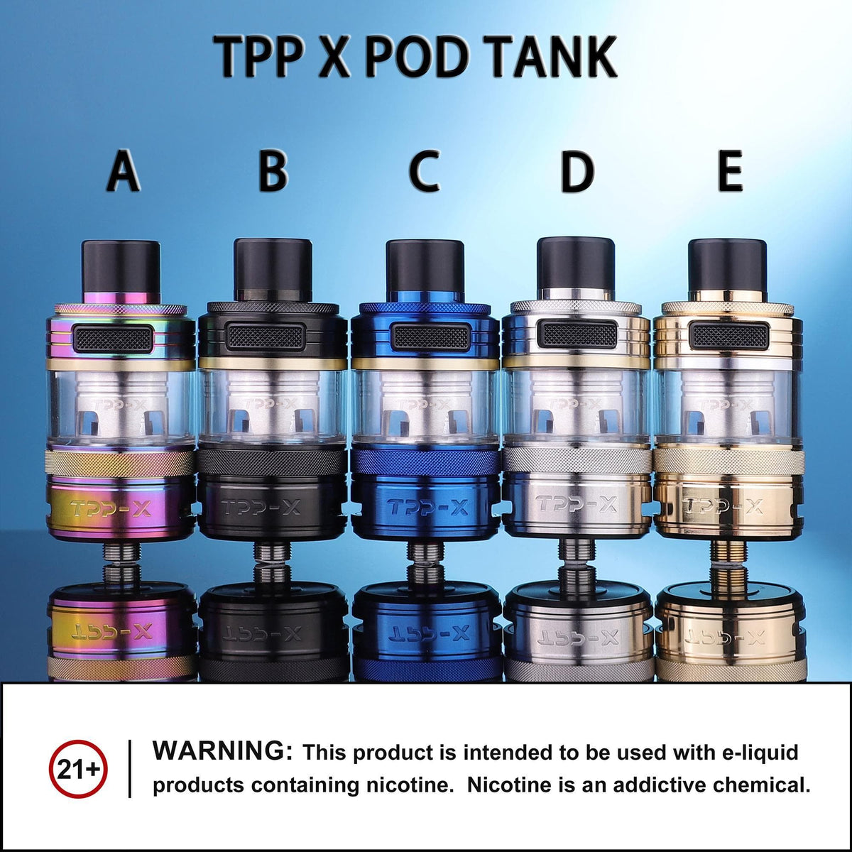 Buy Voopoo TPP X Pod Tank - Rainbow