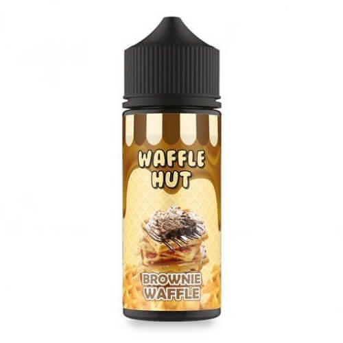 Buy Waffle Hut E liquid 100ml Shortfill - Brownie Waffle