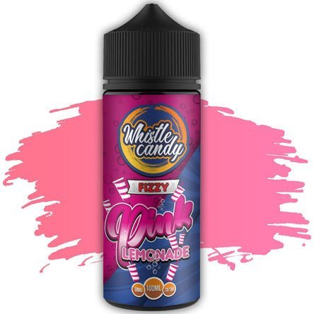 Buy Whistle Candy 100ml E Liquid Shortfill - Pink Lemonade Fizzy