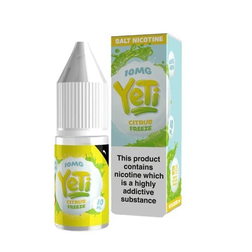 Buy Yeti 10ml Nic Salt (Pack of 10) - Citrus Freeze