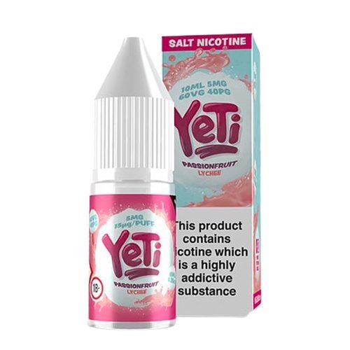 Buy Yeti 10ml Nic Salt (Pack of 10) - Passionfruit Lychee