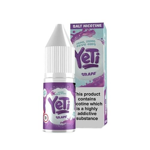 Buy Yeti 10ml Nic Salt (Pack of 10) - Grape