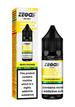 Buy Zego Nic Salt 10ml E - Liquid - Box of 10 - Pineapple Peach Mango