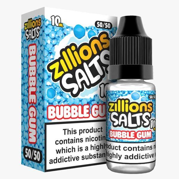 Buy Zillions Nic Salt 10ml Pack of 5 - Bubble Gum