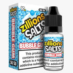 Buy Zillions Nic Salt 10ml Pack of 5 - Bubble Gum