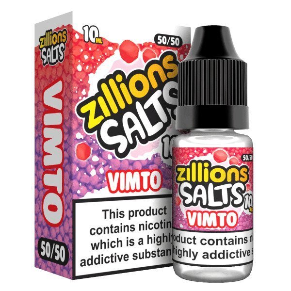Buy Zillions Nic Salt 10ml Pack of 5 - Vimto