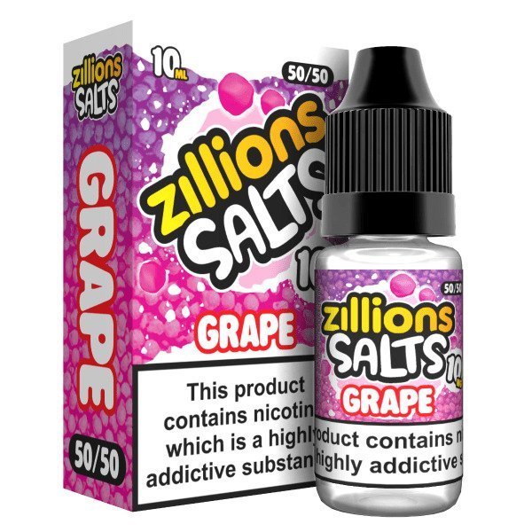 Buy Zillions Nic Salt 10ml Pack of 5 - Grape
